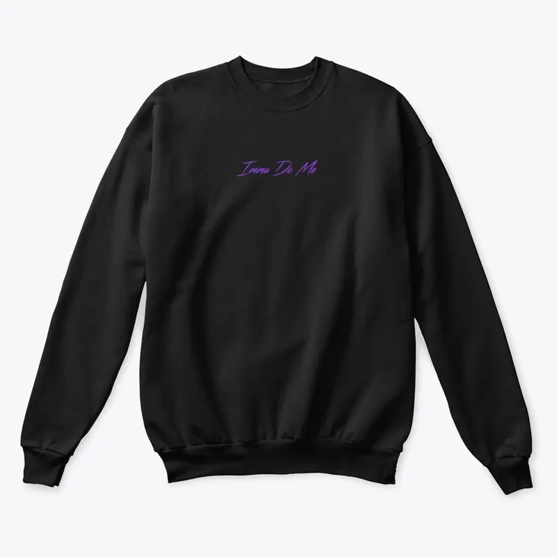 "IDM" Black/Purple Crewneck Sweatshirt