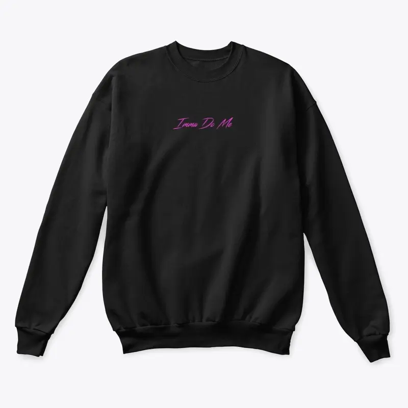 "IDM" Black/Magenta Crewneck Sweatshirt