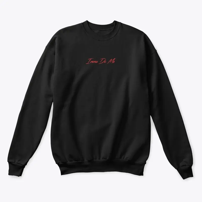 "IDM" Black/Red Crewneck Sweatshirt